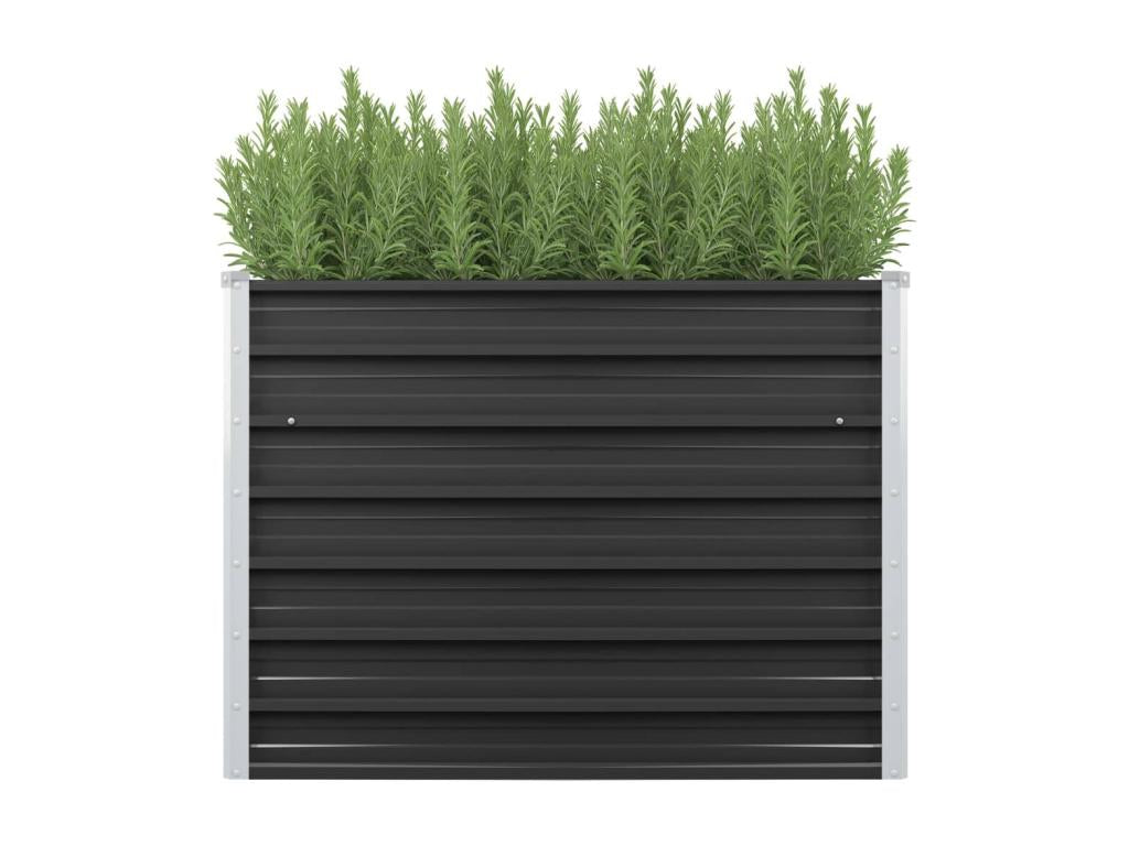 Lit surélevé de jardin Anthracite 100x40x77 cm Acier galvanisé 98237DVHN