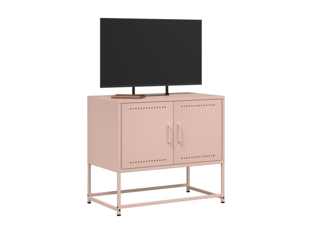 Meuble TV rosace 68,5x39x60,5 cm acier 67322VTHZ