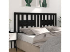 Tête de lit Noir 206x4x100 cm Bois massif de pin 02878CWXP