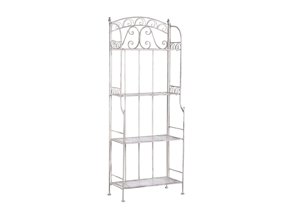 Meuble de rangement PADUA Métal 61 cm 32 cm Blanc 40650POBG