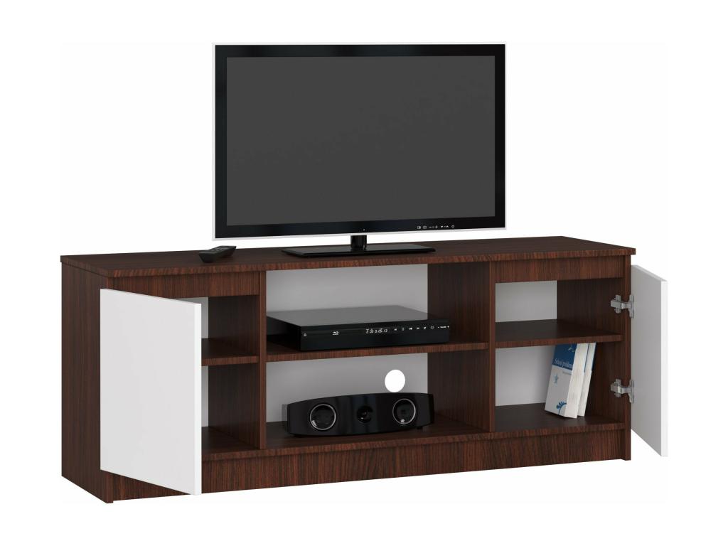 meuble tv Nidchicshop 2 portes 2 étagères 140x40x55 cm 56592OTJY