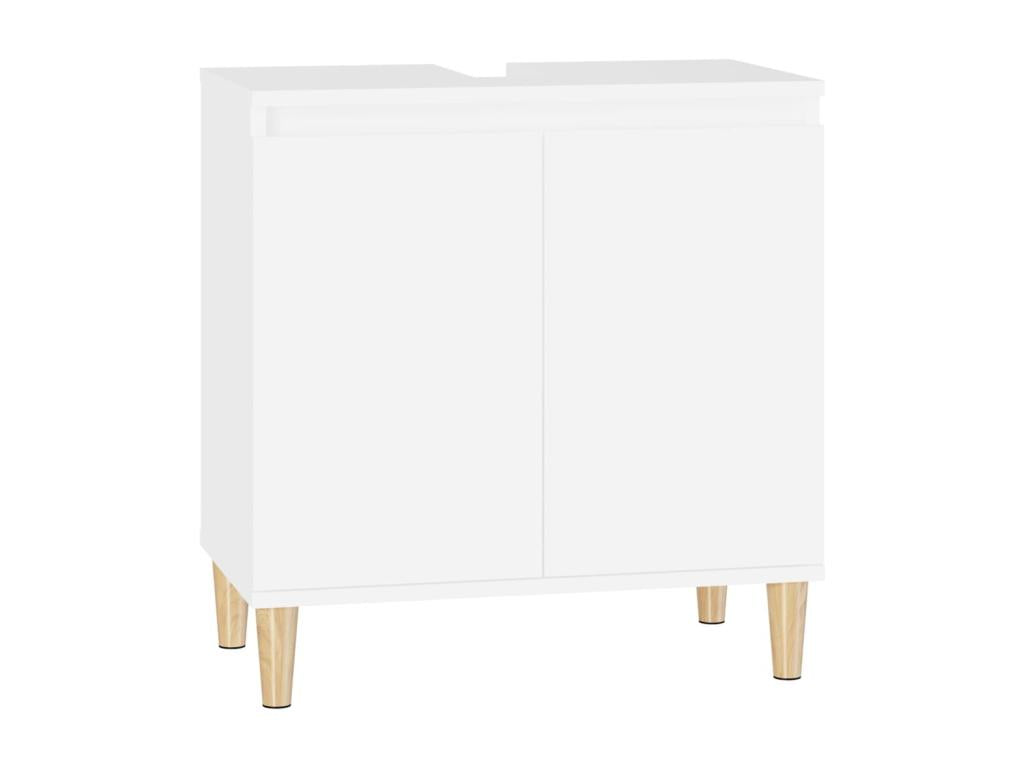 Meuble d'évier blanc 58x33x60 cm bois d'ingénierie 51329LKEJ