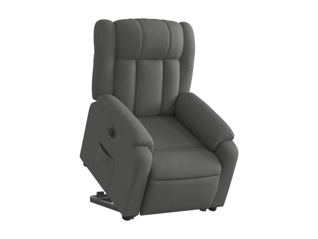 Fauteuil inclinable électrique gris foncé tissu 08280LPBP