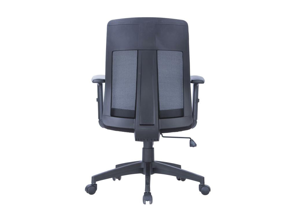 Calmetop - Chaise de bureau à dossier haut en tissu noir 39985UJNN