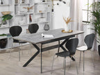 Table de salle à manger extensible Nidchicshop Gris clair 140/180 cm 80 cm 68436THUA