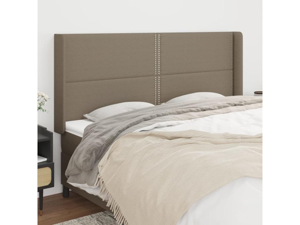Tête de lit avec oreilles Artvivrestore 163x16x118/128 cm Tissu 83523QJTU