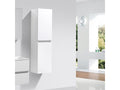 Grande armoire de rangement Calmetop hauteur 150 cm blanc laqué 33419QIWX