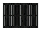Tête de lit murale Noir 127,5x3x90 cm Bois massif de pin 71206RZXA