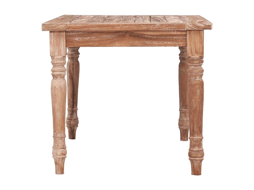 Table basse Nidchicshop 90x50x45 cm Blanchie Bois de teck solide 52377OKYZ