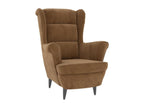 Fauteuil marron velours 15450KXLJ