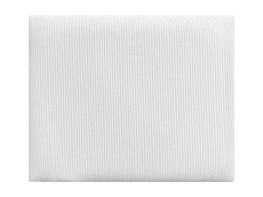 Nidchicshop Tête de lit rembourrée en velours tricoté de qualité Nidchicshop inférieure composée de panneaux autocollants interchangeables blanc 105 cm 62120ZITD