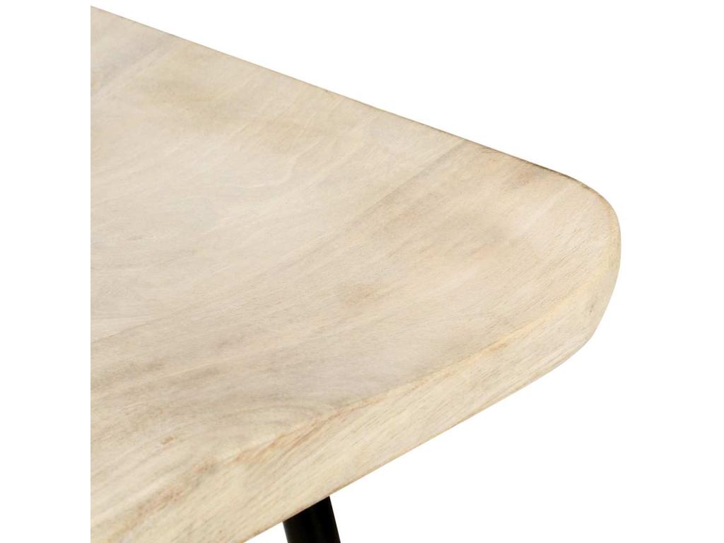Tabourets de bar lot de 2 bois de manguier massif 44860IWJI