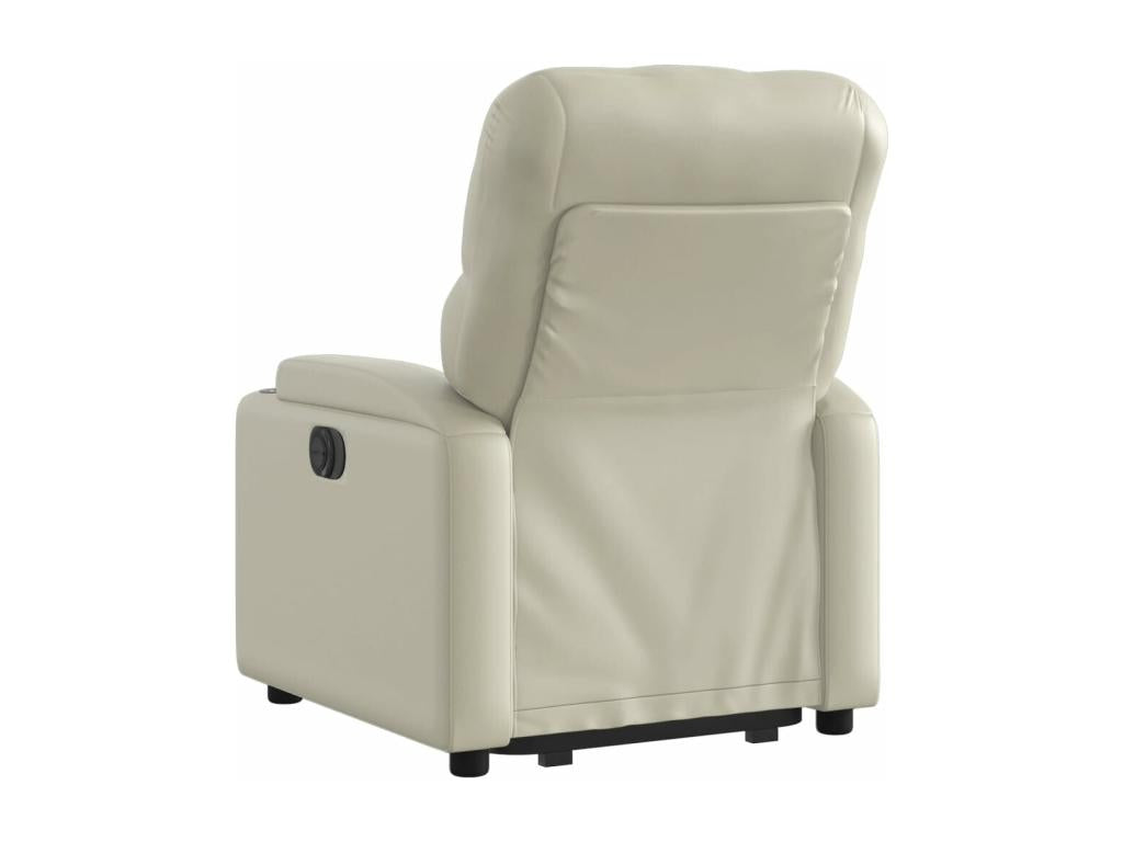 Fauteuil inclinable Crème Similicuir 51440JXSU