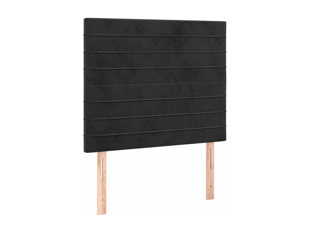Tête de lit à LED Noir 90x5x118/128 cm Velours 00865KKFU