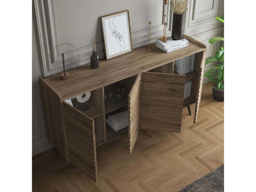 Buffet 4 portes en aggloméré Lance 53577SQUF