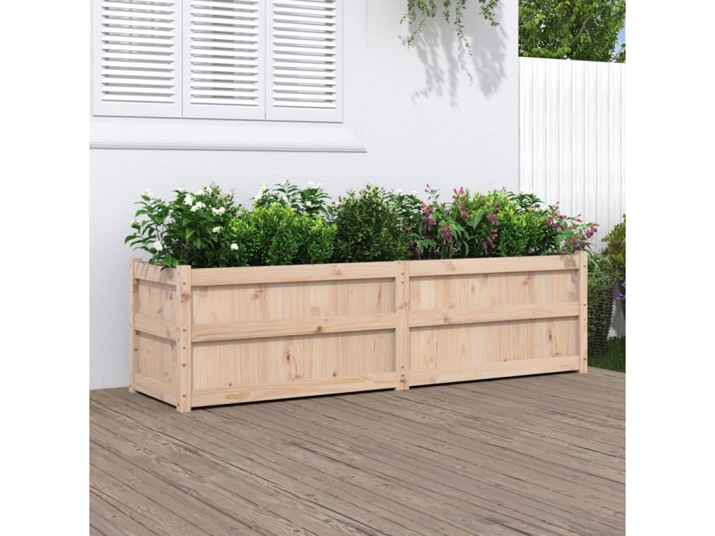 Jardinière 180x50x50 cm bois de pin massif 87028SKLQ
