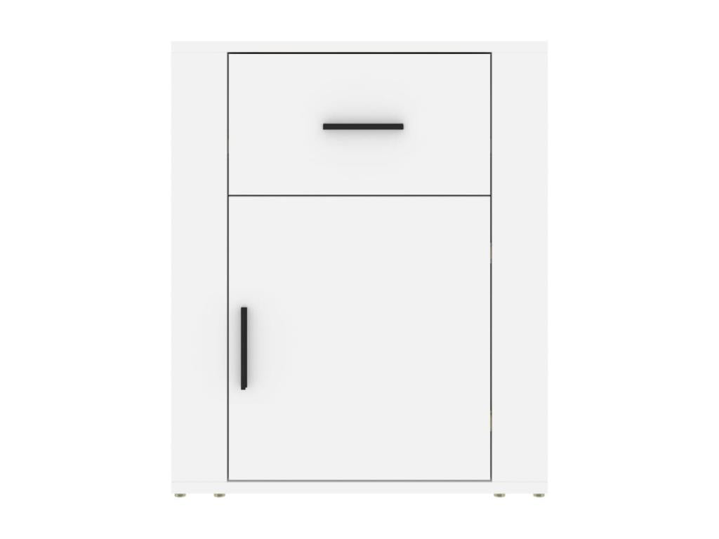 Table de chevet Blanc 50x36x60 cm Bois d'ingénierie 44027VSGH