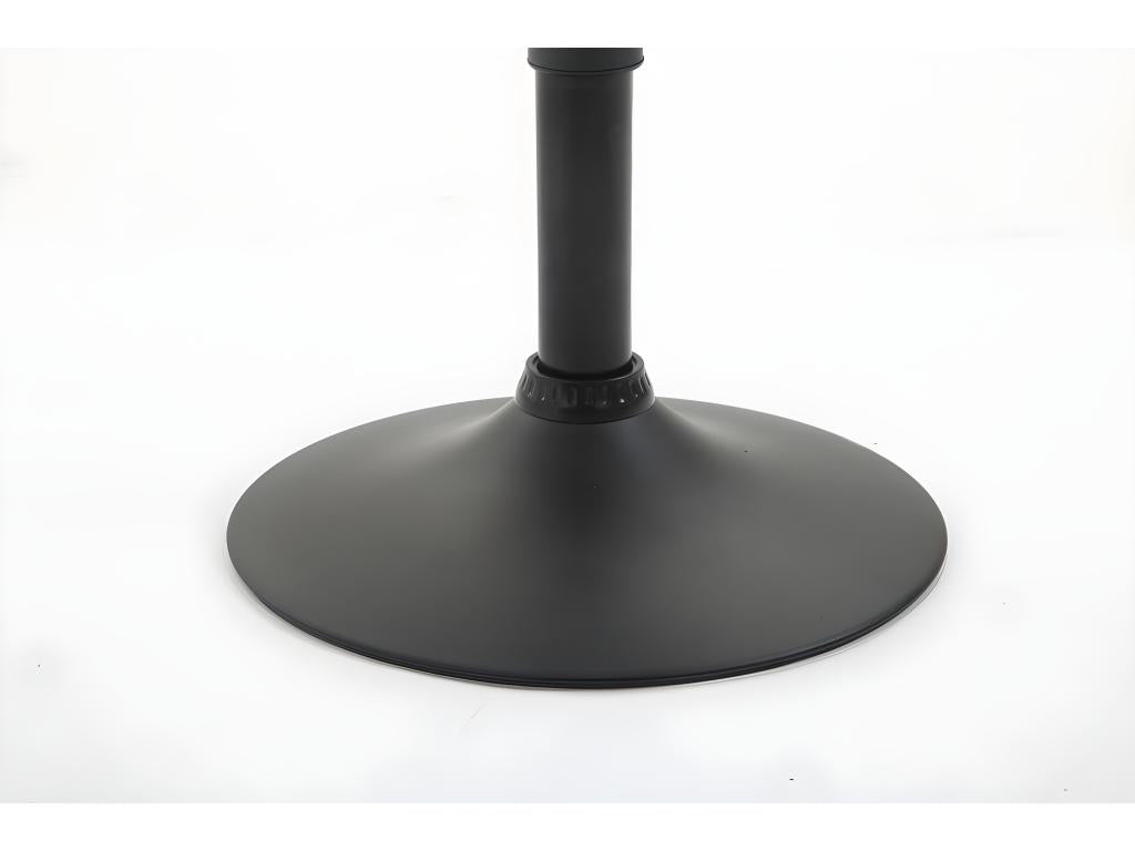 Lot de 2 Tabourets de bar - Tissu / Métal chromé - Gris - Calmetop 32435CTKR