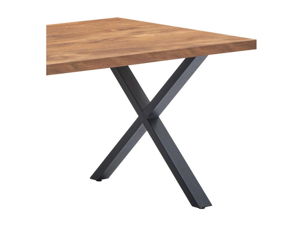 Table à manger 190x95 cm pieds X Artvivrestore 27018GNRY